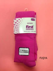 First Burun Dikişsiz Pamuk Çocuk Külotlu Çorap - 9
