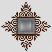 Dekoratif Çerçeve Priz Sticker Duvar Dekorasyon Çıkartma - 3