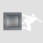 Spiderman Örümcek Adam Siluet Karakter Tasarım Priz Sticker Duvar Dekorasyon Çıkartma - 2