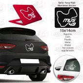 Muş İli 49 Plaka Kodu Harita Memleket Beyaz Yarış Pisti Sticker - Oto Araba Etiket, Aksesuar - 1