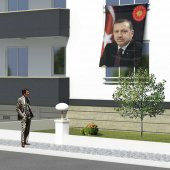 Recep Tayyip Erdoğan Cumhurbaşkanı Raşel Bayrak RTE Afiş Poster -150x225cm (1,5 metre x 2,25 metre) - 1