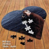 Asil Hobi Kalpli Mustafa Kemal Atatürk - Sahil Puzzle Fotoğraf Baskılı 80 Parça Yapboz - 2