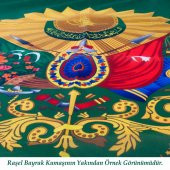 Göğe Bakan Ay Yıldızlı Mustafa Kemal Atatürk Poster Cephe Bayrak - Okul - Kutlama - Anı -4x6 metre - 4