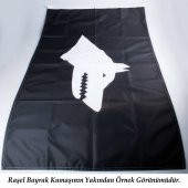 Göğe Bakan Ay Yıldızlı Mustafa Kemal Atatürk Poster Cephe Bayrak - Okul - Kutlama - Anı -4x6 metre - 7