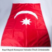 Göğe Bakan Ay Yıldızlı Mustafa Kemal Atatürk Poster Cephe Bayrak - Okul - Kutlama - Anı -4x6 metre - 8