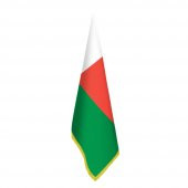 Madagaskar Bayrağı - Ofis-Makam-Toplantı Odaları - Saçaklı Makam Bayrağı - 1