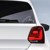 Recep Tayyip Erdoğan RTE İmzası Oto Araç Cam Etiket, Sticker - 2