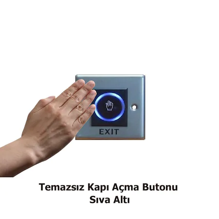 GVN410 Temassız No Touch Kapı Açma Çıkış Butonu - 1