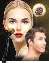 Deluxhair Plus Tinatyum Derma Roller System 540 İğne 0,5 mm 1. Kalite Masaj Aleti RoHs CE Kalite belgeli dermoroller - 3 adet - 12