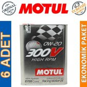 Motul 300V High RPM 0W-20 2 Lt Tam Sentetik Motor Yağı (6 Adet) thumbnail 1