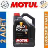 Motul 8100 Eco-Clean 0W-30 5 Lt Tam Sentetik Motor Yağı (2 Adet) - 1