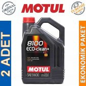 Motul 8100 Eco-Clean+ 5W-30 5 Lt Tam Sentetik Motor Yağı (2 Adet) - 1