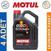Motul 8100 Eco-Clean+ 5W-30 5 Lt Tam Sentetik Motor Yağı (4 Adet) - 1