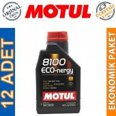 Motul 8100 Eco-nergy 5W-30 1 Lt Tam Sentetik Motor Yağı (12 Adet) thumbnail 1