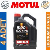 Motul 8100 Eco-nergy 5W-30 4 Lt Tam Sentetik Motor Yağı (4 Adet) thumbnail 1