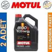 Motul 8100 Eco-nergy 5W-30 5 Lt Tam Sentetik Motor Yağı (2 Adet) - 1