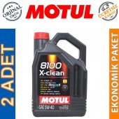 Motul 8100 X-Clean 5W-40 4 Lt Tam Sentetik Motor Yağı (2 Adet) thumbnail 1