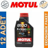 Motul 8100 X-Clean EFE 5W-30 1 Lt Tam Sentetik Motor Yağı (12 Adet) thumbnail 1