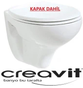 Creavit Perla Asma Klozet Beyaz TP320 + KC3000 KAPAKLI thumbnail 6