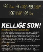 Deluxhair Redensyl (R) ve Keratin içeren Bitkisel Saç Çıkarma Bakım Serumu 2 Aylık Set Delux Hair Serum + 1 Adet Titanyum Derma Roller System 540 İğne 0,5 mm 1. Kalite Masaj Aleti RoHs CE Kalite belgeli dermoroller -1 adet - 17
