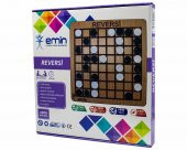 Ahşap Reversi Zeka, Mantık ve Strateji Oyunu, Akıl Oyunu, Eğitici Oyun, Zeka geliştirici, Masa Oyunu - 3