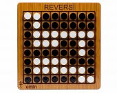 Ahşap Reversi Zeka, Mantık ve Strateji Oyunu, Akıl Oyunu, Eğitici Oyun, Zeka geliştirici, Masa Oyunu - 4