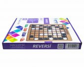 Ahşap Reversi Zeka, Mantık ve Strateji Oyunu, Akıl Oyunu, Eğitici Oyun, Zeka geliştirici, Masa Oyunu - 6