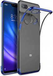Xiaomi Mi 8 Lite Köşeleri Renkli Şeffaf Kamera Korumalı Kılıf - 3