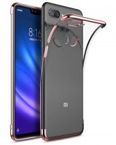 Xiaomi Mi 8 Lite Köşeleri Renkli Şeffaf Kamera Korumalı Kılıf - 6