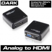 DARK DK HD AVGAXHDMI VGA to HDMI Aktif Dönüştürücü - 1