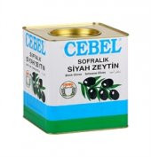 Cebel Siyah Zeytin Baş Baş 261-290 I 10 Kg I Teneke - 1