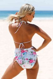 Angelsin Çiçekli Şık Bikini Üstü - 4