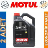 Motul Specific 505 01 502 00 5W-40 5 Lt Sentetik Motor Yağı (2 Adet) - 1
