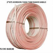2x0,75 KORDON YASSI KABLO TAM BAKIR KABLO FULL BAKIR KABLO (100 METRE SATIŞIMIZ) KARGO BEDAVA - 1