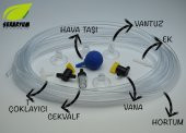 Venusaqua Tek Çıkışlı Hava Motoru + 3cm Yuvarlak Hava Seti - 2