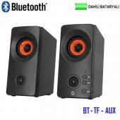 Frisby FS-2134U 1+1 Dahili Bataryalı Android/iOS/Pc Uyumlu Bluetooth Hoparlör Ses Sistemi - 1