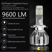 Stark Full Power H15 Pro CSP Led Xenon ŞİMŞEK 9600LM Park + Uzun 6000K Beyaz Canbuslı Far Ampulü - 3