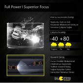 Stark Full Power H15 Pro CSP Led Xenon ŞİMŞEK 9600LM Park + Uzun 6000K Beyaz Canbuslı Far Ampulü - 5
