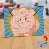 Pokemon Clefairy Pippi Karakteri 99 Parça Puzzle Yapboz Tablo-35 - 1