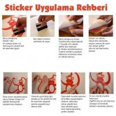 Teorik Fizikçi Albert Einstein Silüeti Dekoratif Genç Odası Duvar Sticker, Çıkartma - 11