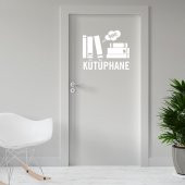 Kütüphane Odası İçin Kapı Dekor Tasarımı Duvar Sticker, Çıkartma - 2