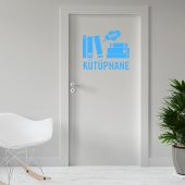 Kütüphane Odası İçin Kapı Dekor Tasarımı Duvar Sticker, Çıkartma - 5