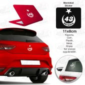 Kütahya Plaka 43 Ay Yıldız Beyaz Sticker, Araba, Araç, Etiket, Aksesuar, Tuning, Modifiye, Arma - 1