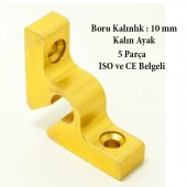 GUL 2 Merdiven Halı Dip Çubuğu Takımı Kalın Ayak Gold 5 Parça - 5