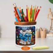 Şirinler Karakterleri Ahşaplı Seramik Kalemlik - smurfs-the-lost - 1