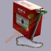 Yangın Alarm İhbar İkaz Butonu Alarm Butonu Çekiçli thumbnail 3