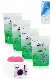 İnci Ağda 4 Paket - Azulen Hassas Ciltler İçin + Ağda Makinesi + Tüy Azaltıcı Sprey - 2