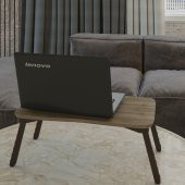 Laptop Sehpa Çalışma Kahvaltı Masası Açık Ceviz - 1