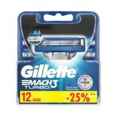 Gillette Mach3 Turbo 12li Yedek Tıraş Bıçağı - 3