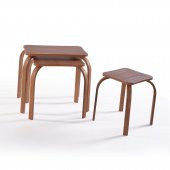 Zigon Sehpa Ahşap Ayak Yan Sehpa Masa Orta Ceviz KR MEB thumbnail 2